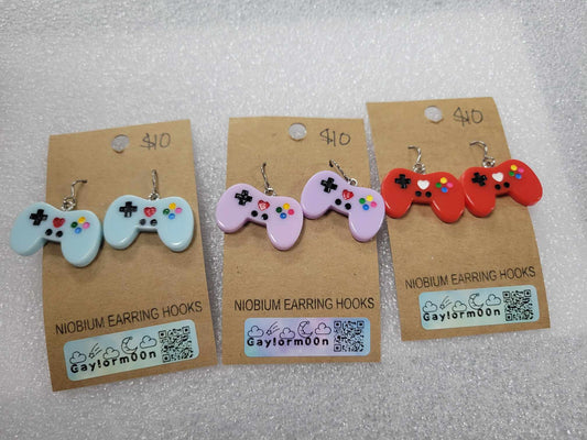 Game Controller Earrings (Assorted Colors)