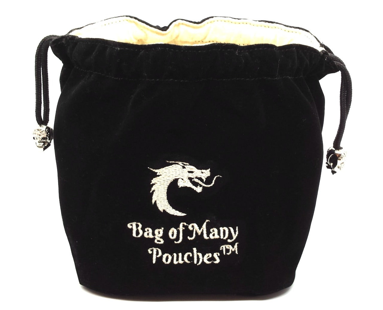 Bag of Many Pouches RPG D&D Dice Bag: Black