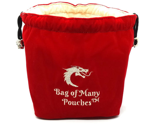 Bag of Many Pouches RPG D&D Dice Bag: Red