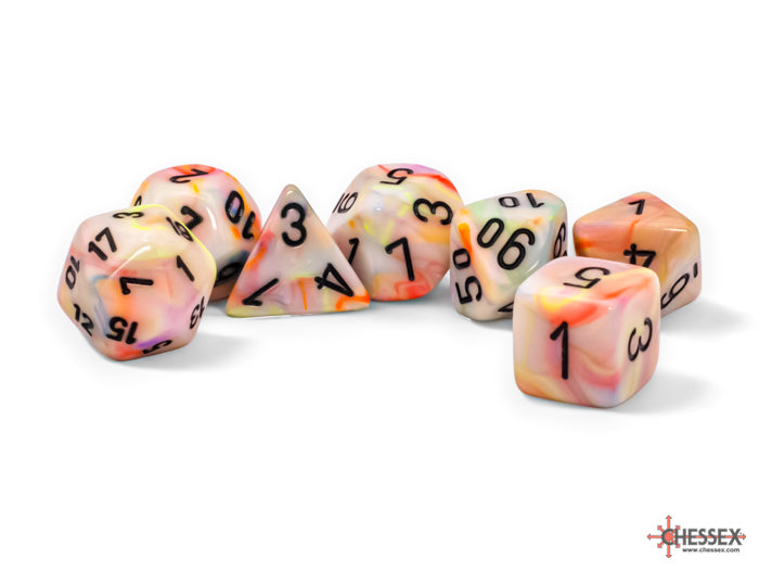 Chessex:  Festive Mega-hedral Circus/black (CHX 22442)