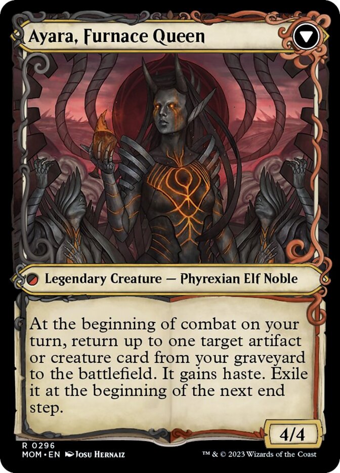 Ayara, Widow of the Realm (Showcase) (296) [March of the Machine]