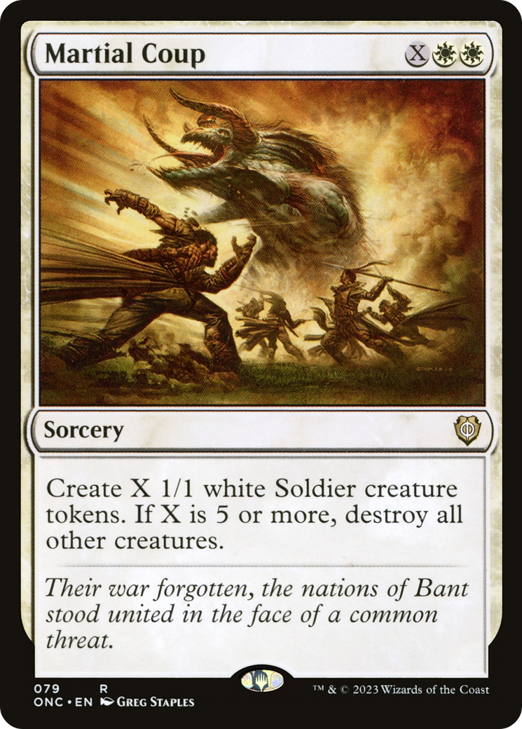 Martial Coup (79) [Commander: Phyrexia: All Will Be One]