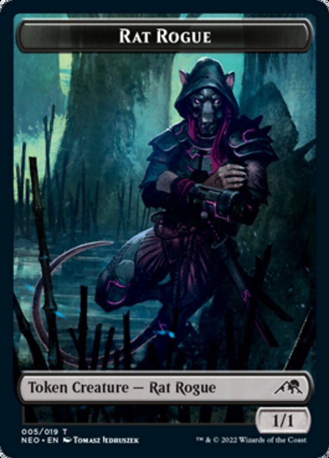 Rat Rogue Token (5) [Kamigawa: Neon Dynasty]