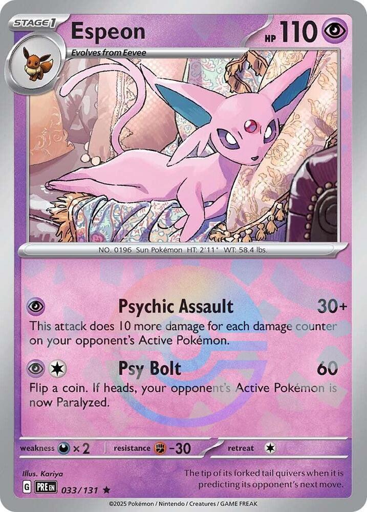 Espeon (Poke Ball Pattern) (033/131) [SV: Prismatic Evolutions]