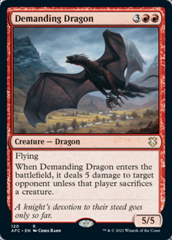 Demanding Dragon (120) [Commander: Adventures in the Forgotten Realms]