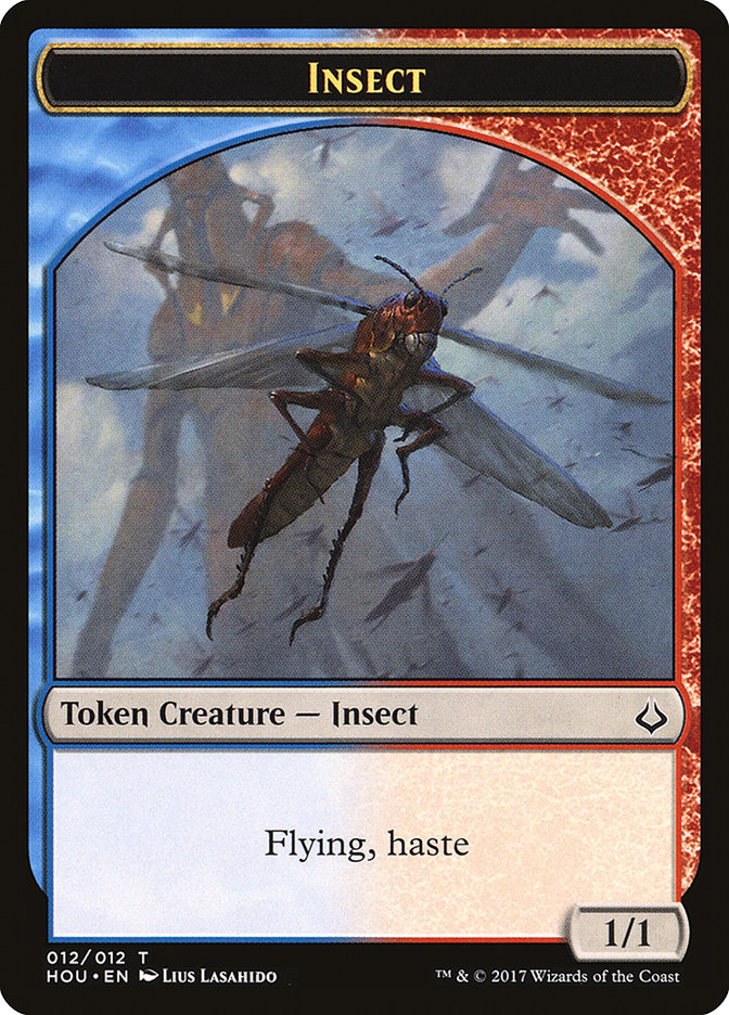 Champion of Wits // Insect Double-Sided Token (2 // 12) [Hour of Devastation]