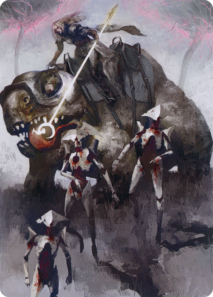 Thalia and The Gitrog Monster Art Card (65) [Art Series: March of the Machine]