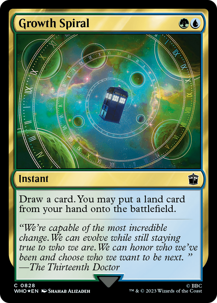 Growth Spiral (Surge Foil) (828) [Universes Beyond: Doctor Who]