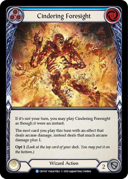 Cindering Foresight (Blue) (CRU167) [Crucible of War]