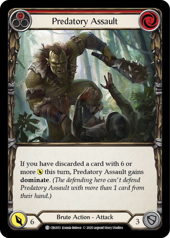 Predatory Assault (Red) (CRU013) [Crucible of War]