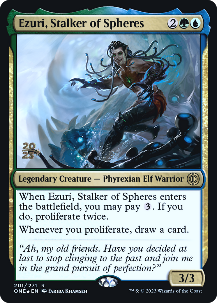 Ezuri, Stalker of Spheres (201) [Prerelease Cards]