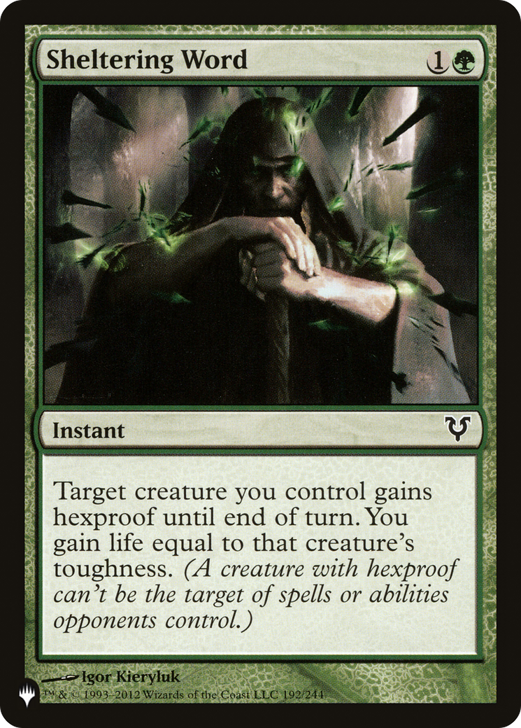 Sheltering Word (192/244) [The List Reprints]