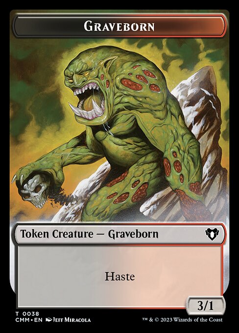 Treasure // Graveborn Double-Sided Token (48 // 38) [Commander Masters]
