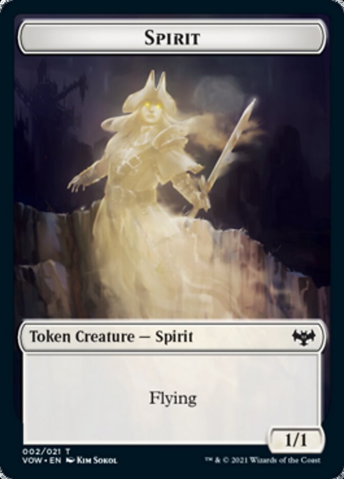 Spirit Token (002) (2) [Innistrad: Crimson Vow]