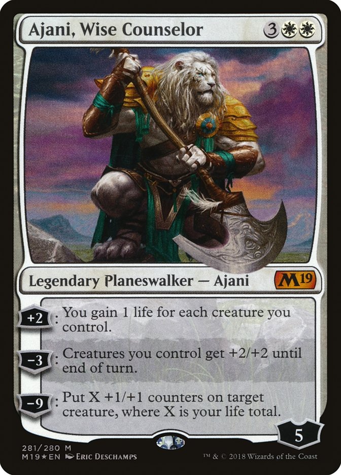 Ajani, Wise Counselor (281) [Core Set 2019]