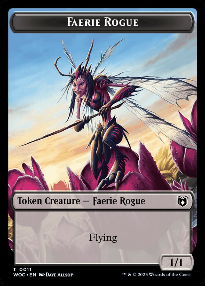 Faerie Rogue (0011) // Faerie Double-Sided Token (11 // 10) [Commander: Wilds of Eldraine]