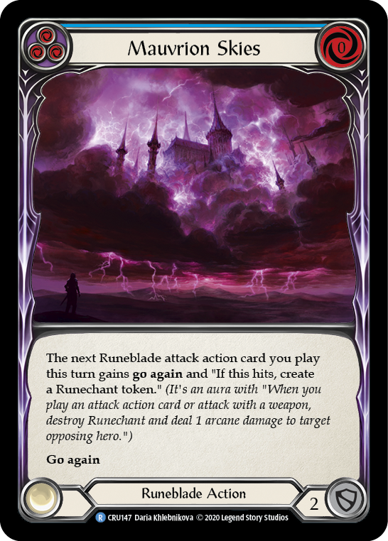 Mauvrion Skies (Blue) (CRU147) [Crucible of War]