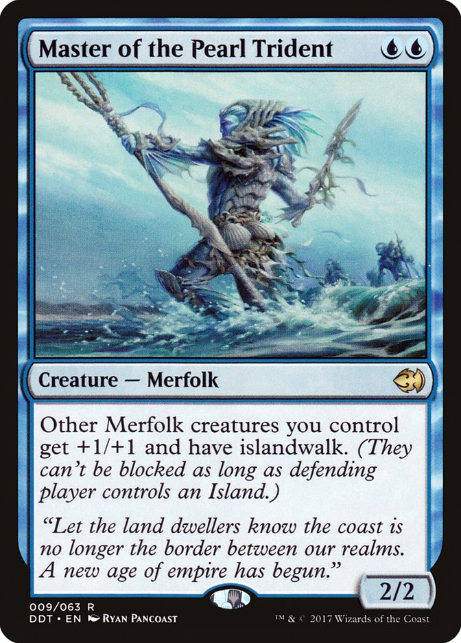 Master of the Pearl Trident (9) [Duel Decks: Merfolk vs. Goblins]