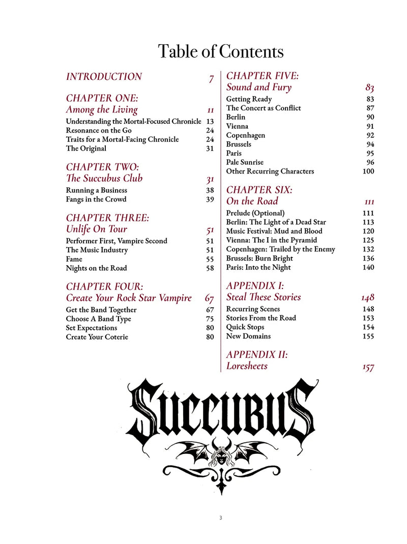 Vampire: The Masquerade 5th Edition Live from the Succubus Club Sourcebook