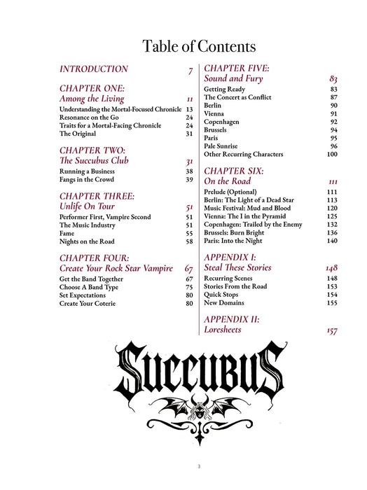 Vampire: The Masquerade 5th Edition Live from the Succubus Club Sourcebook