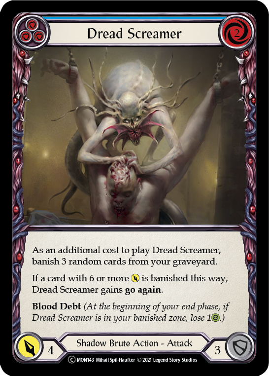 Dread Screamer (Blue) (MON143) [Monarch]