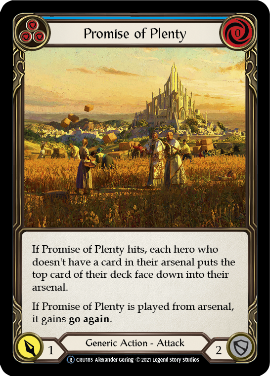 Promise of Plenty (Blue) (CRU185) [Crucible of War]