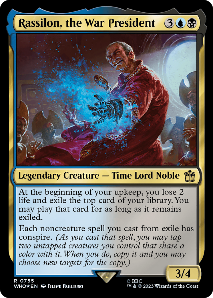 Rassilon, the War President (Surge Foil) (755) [Universes Beyond: Doctor Who]