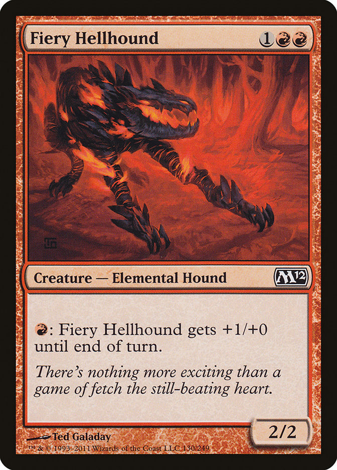 Fiery Hellhound (130) [Magic 2012 (M12)]