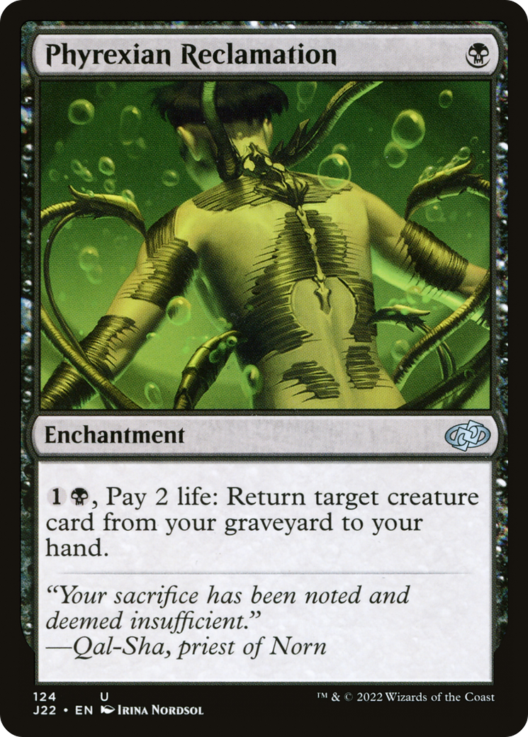 Phyrexian Reclamation (124) [Jumpstart 2022]