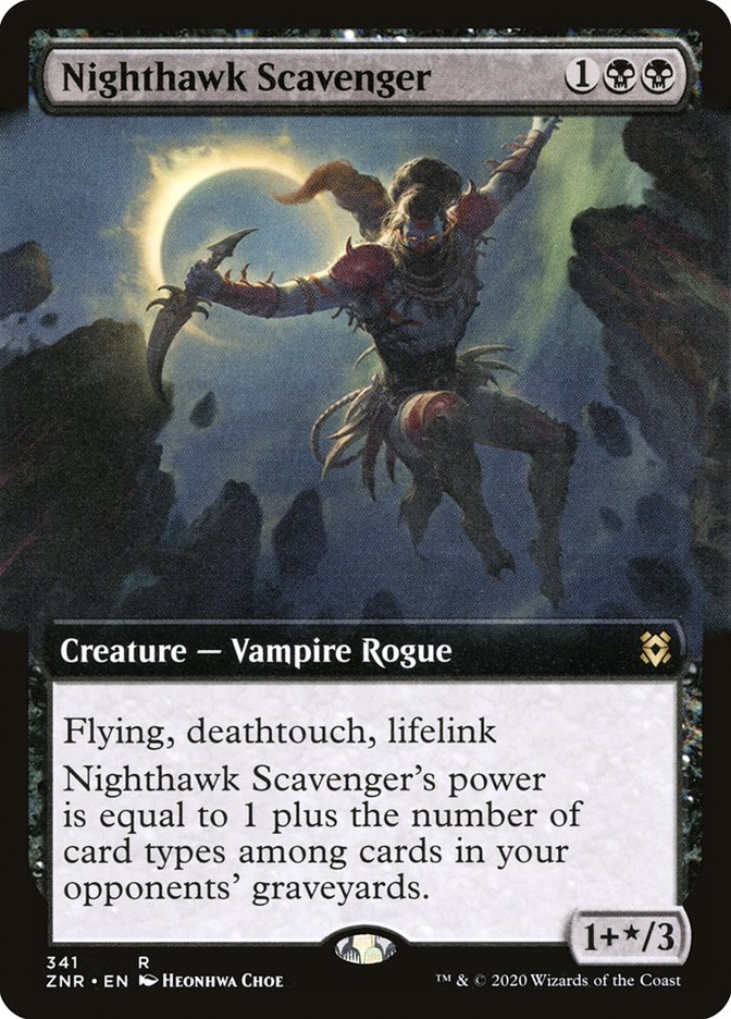 Nighthawk Scavenger (Extended Art) (341) [Zendikar Rising]