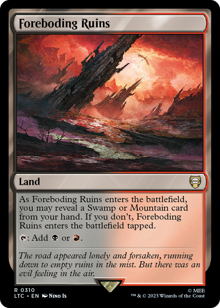 Foreboding Ruins (310) [Commander: The Lord of the Rings: Tales of Middle-earth]