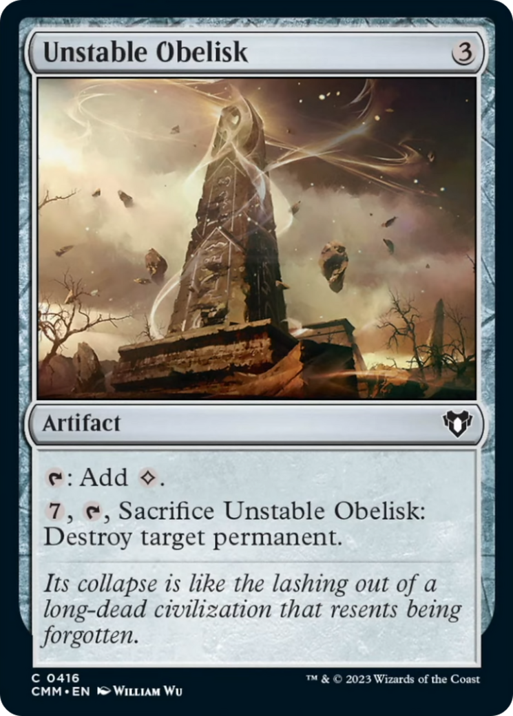 Unstable Obelisk (416) [Commander Masters]