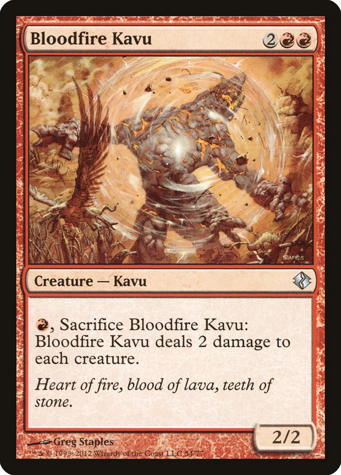Bloodfire Kavu (54) [Duel Decks: Venser vs. Koth]
