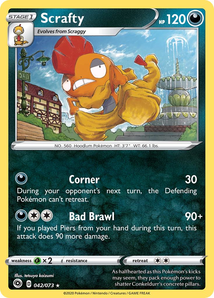 Scrafty (42/73) [Champion's Path]