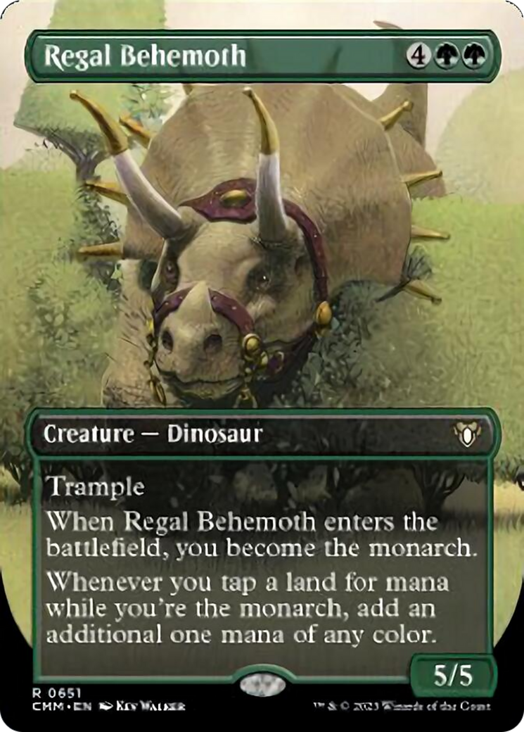 Regal Behemoth (Borderless) (651) [Commander Masters]