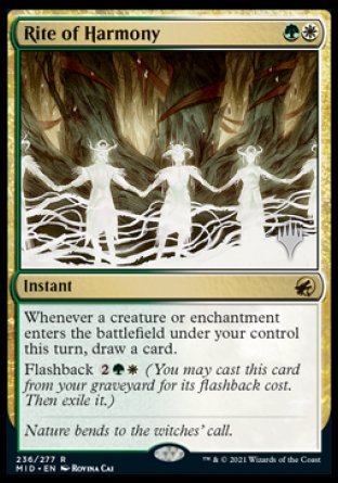 Rite of Harmony (236) [Promo Pack: Innistrad: Midnight Hunt]