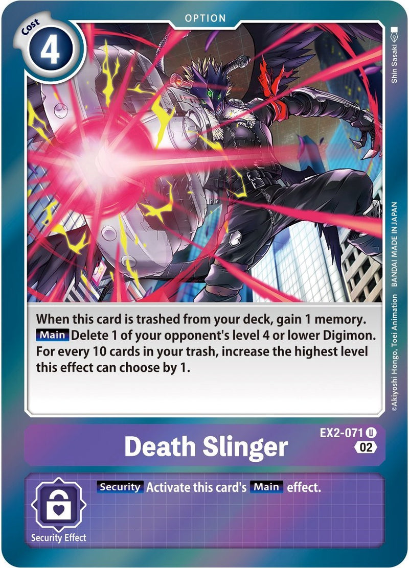 Death Slinger (Alternate Art) (EX2-071) [Starter Deck 14: Beelzemon Advanced Deck Set]