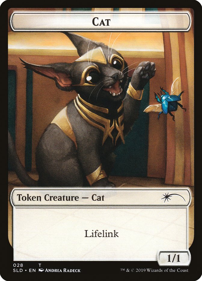 Cat (027) // Cat (028) Double-sided Token (27 // 28) [Secret Lair Drop Series]