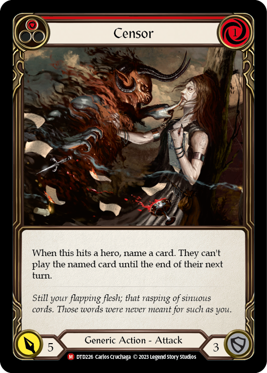 Censor (DTD226) [Dusk till Dawn]