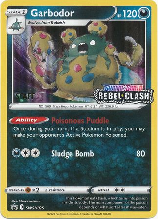 Garbodor - SWSH025 (Prerelease) [Staff] (SWSH025) [SWSH: Sword & Shield Promo Cards]