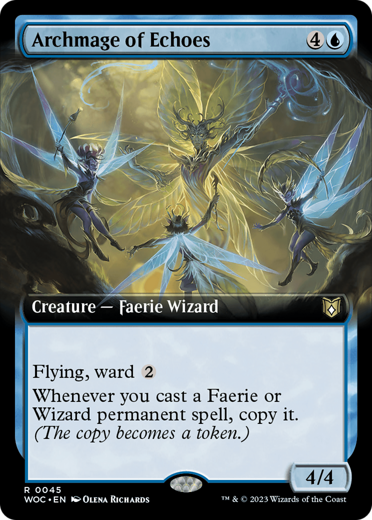 Archmage of Echoes (Extended Art) (45) [Commander: Wilds of Eldraine]