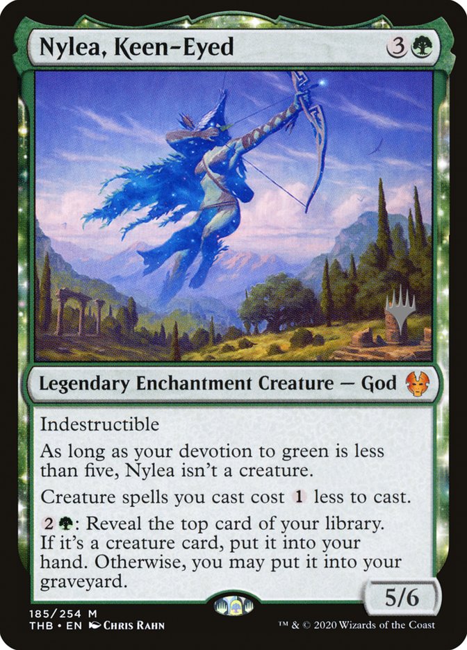 Nylea, Keen-Eyed (185) [Promo Pack: Theros Beyond Death]