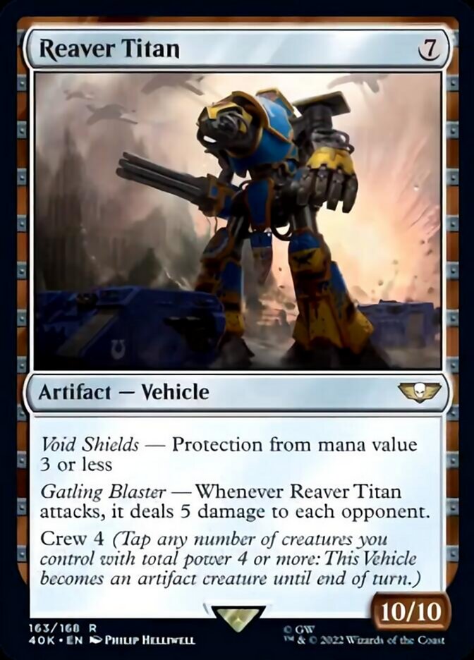 Reaver Titan (Surge Foil) (163) [Universes Beyond: Warhammer 40,000]