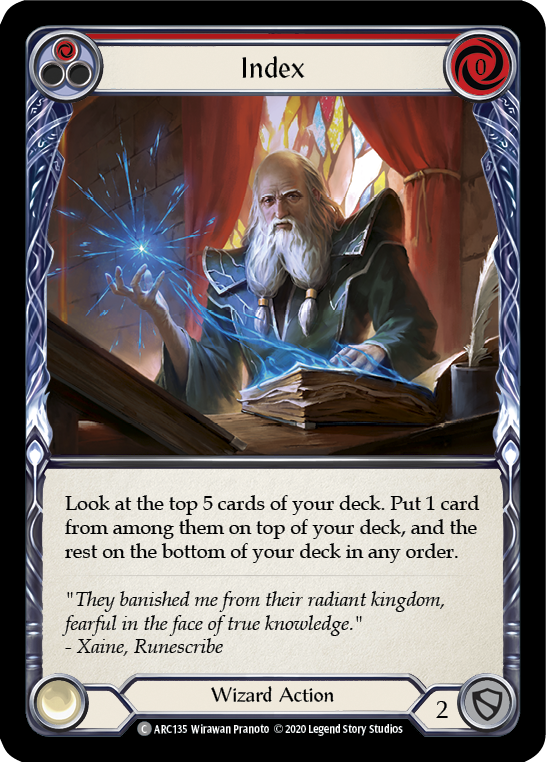 Index (Red) (ARC135) [Arcane Rising]