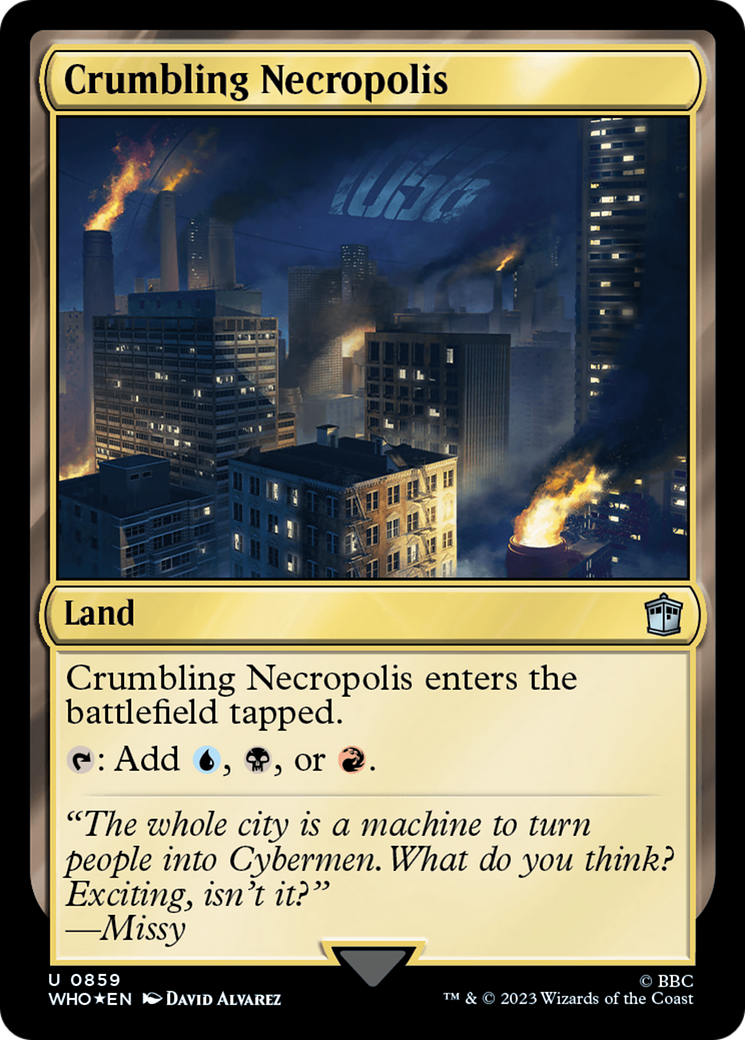 Crumbling Necropolis (Surge Foil) (859) [Universes Beyond: Doctor Who]