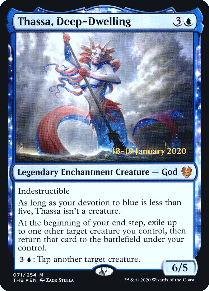 Thassa, Deep-Dwelling (71) [Prerelease Cards]