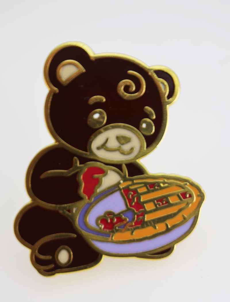 Pastry Pets: Cherry Pie Bear Cub - Pin & RPG Dice Set