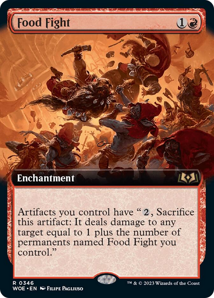 Food Fight (Extended Art) (346) [Wilds of Eldraine]