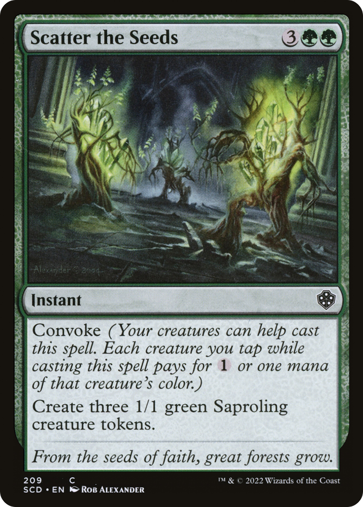 Scatter the Seeds (209) [Starter Commander Decks]