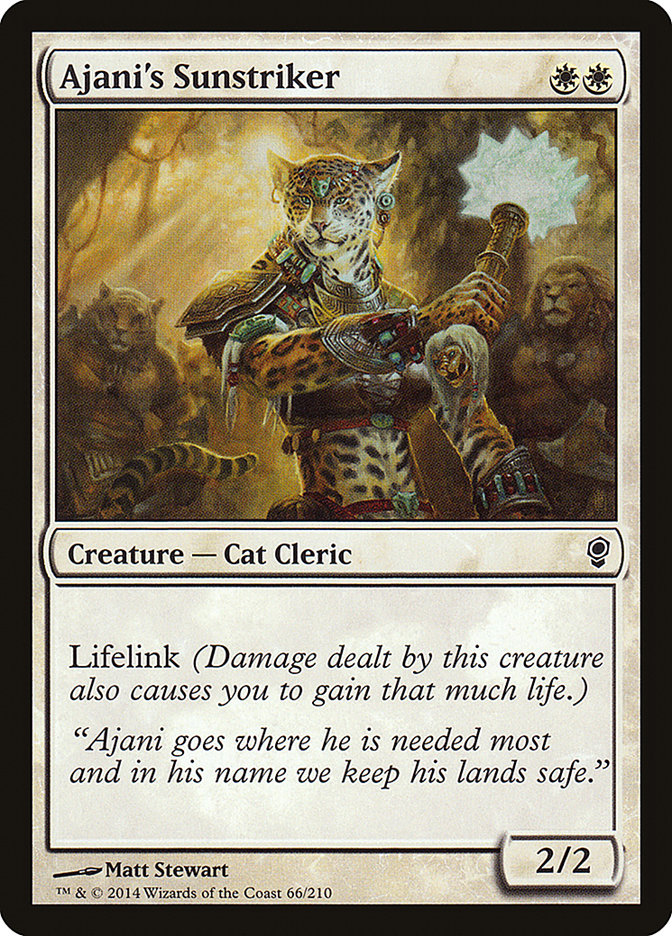 Ajani's Sunstriker (66) [Conspiracy]